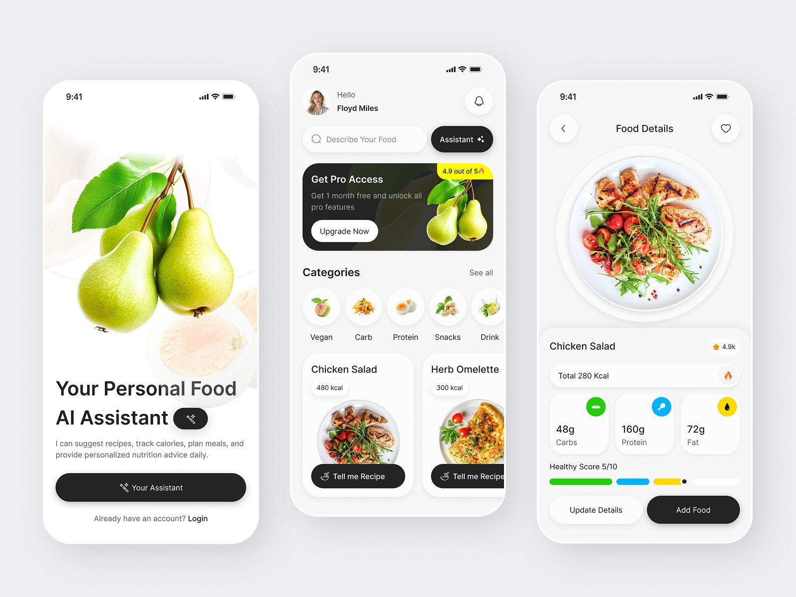 Mobile app UI concept M18