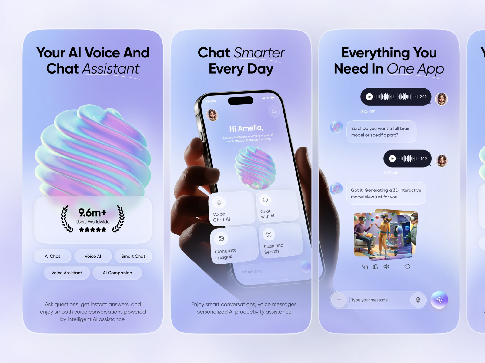 Mobile app UI concept M19