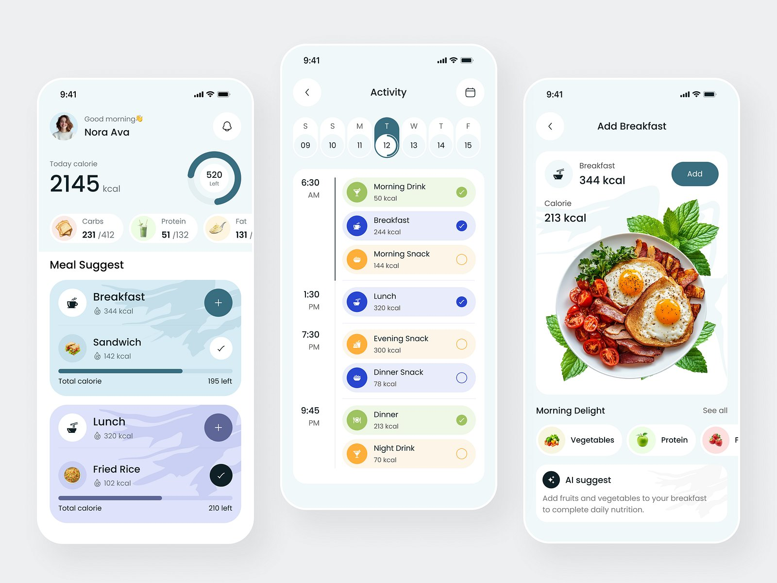 Mobile app UI concept M22