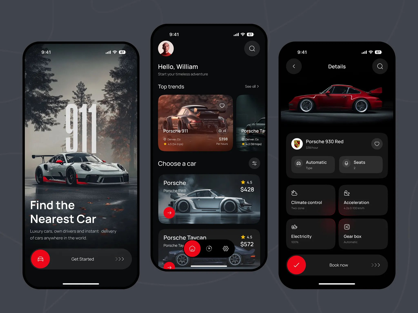Mobile app UI concept M5.5