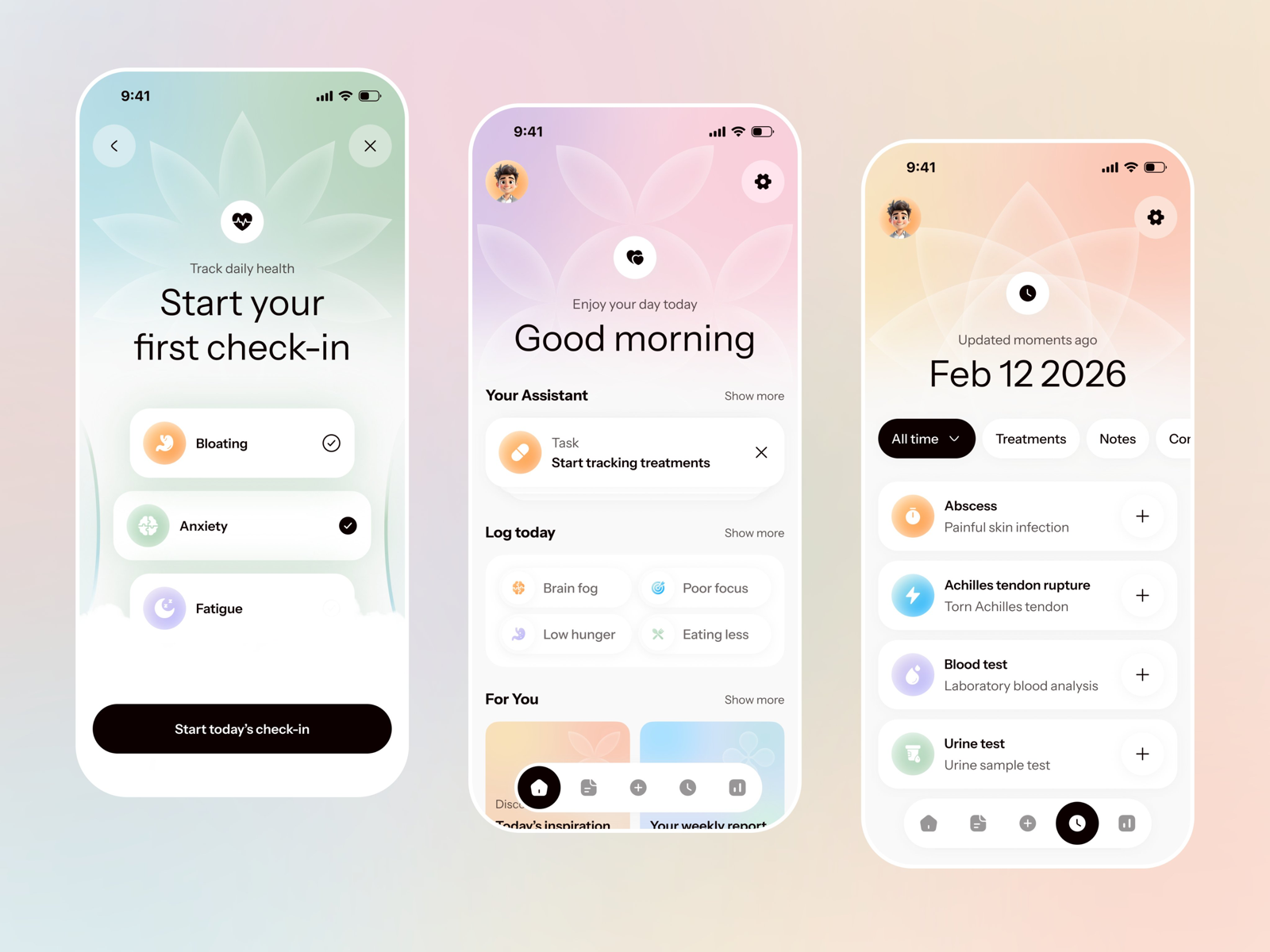 Mobile app UI concept M5