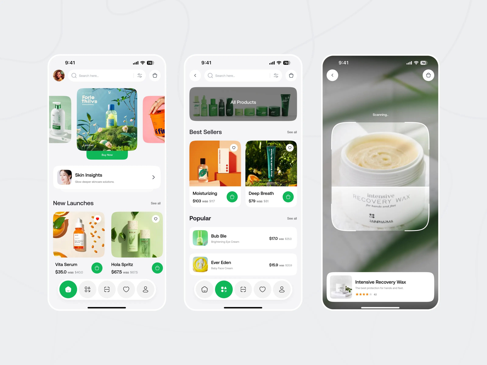 Mobile app UI concept M9