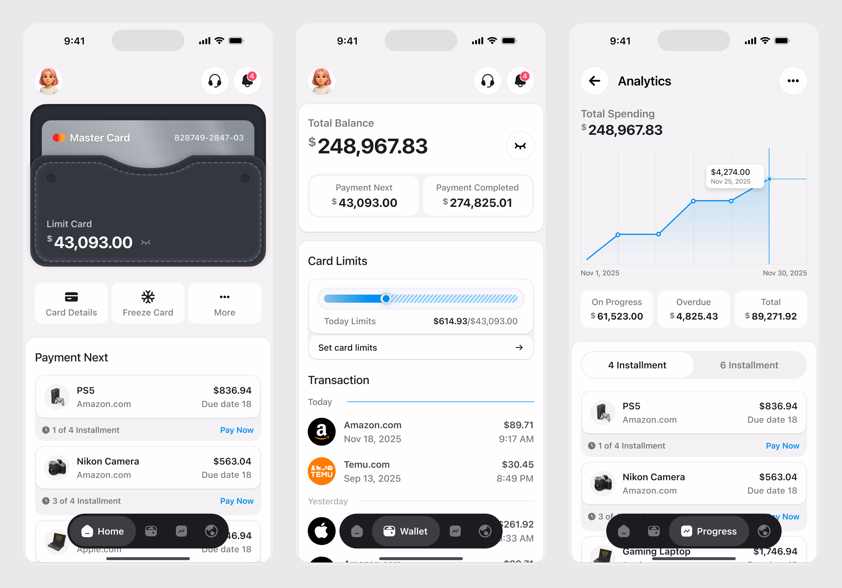 Mobile app UI concept