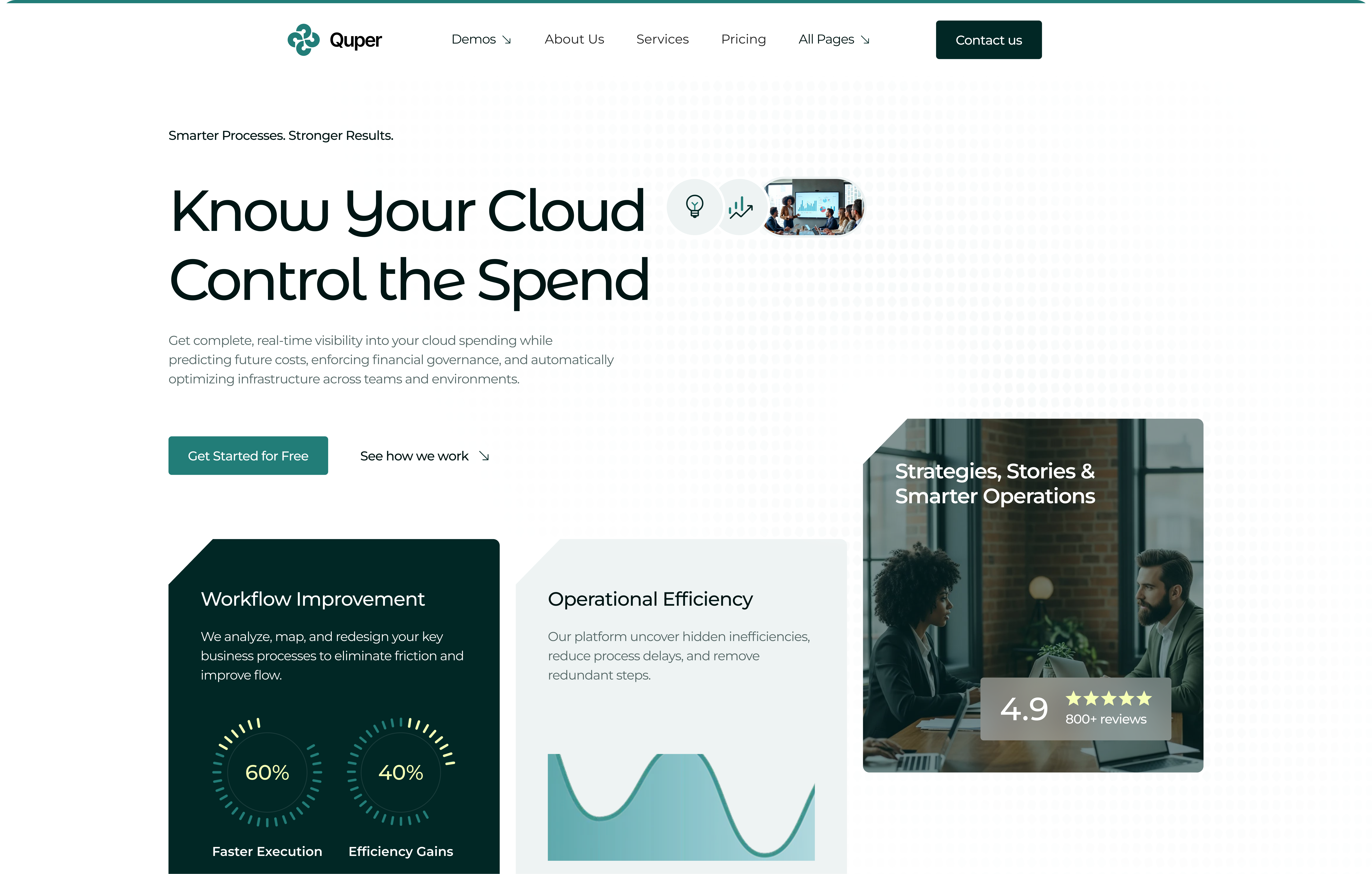 Product landing page hero UI